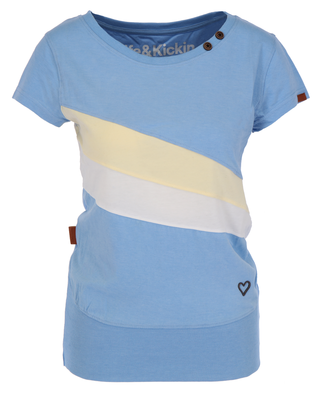 ALIFE AND KICKIN CLEA AK SHIRT Damen T-Shirt Color-Block-Design
